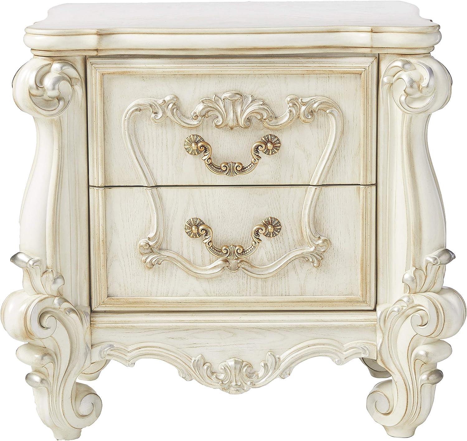 ACME Versailles Bone White Nightstand