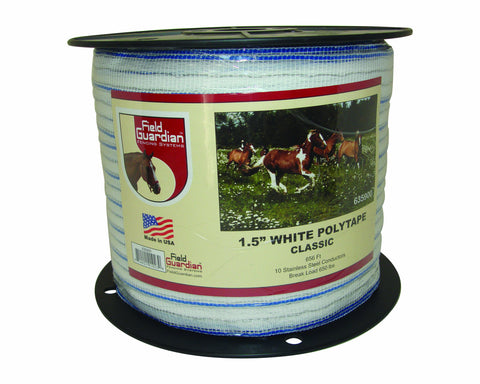 Field Guardian Classic Polytape, 1.5-Inch, White