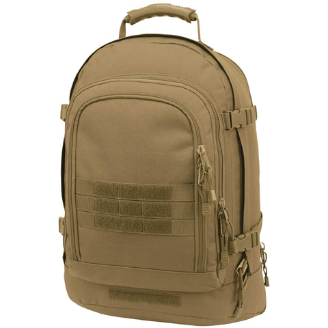 Mercury Tactical Gear Code Alpha 3 Day Stretch Tactical Backpack, Basic, Coyote Brown, One Size