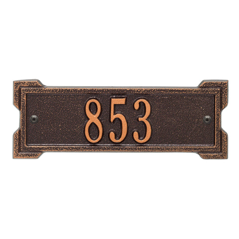 Roanoke Petite Wall Address Plaque Color: Antique Copper