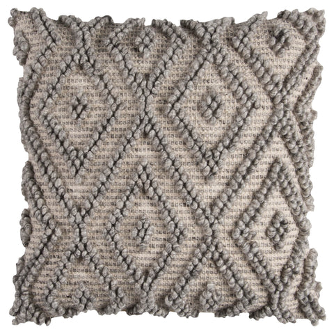 Rizzy Home | T10825 | Cover Only Decorative Pillow | 20"x20" Gray/Brown/Neutral