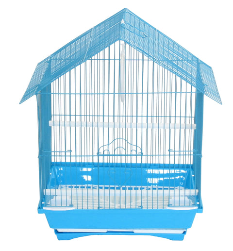 YML A1314MBLU House Top Style Small Parakeet Cage, 13.3