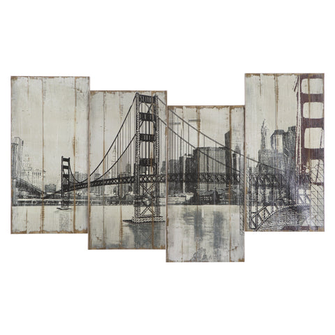 Yosemite Home Decor YB100644A Golden Gate Bridge Hand Painted Wall Art