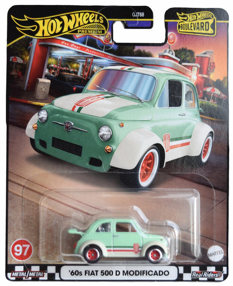 Hot Wheels '60s Fiat 500 D Modificado, Boulevard [Green]