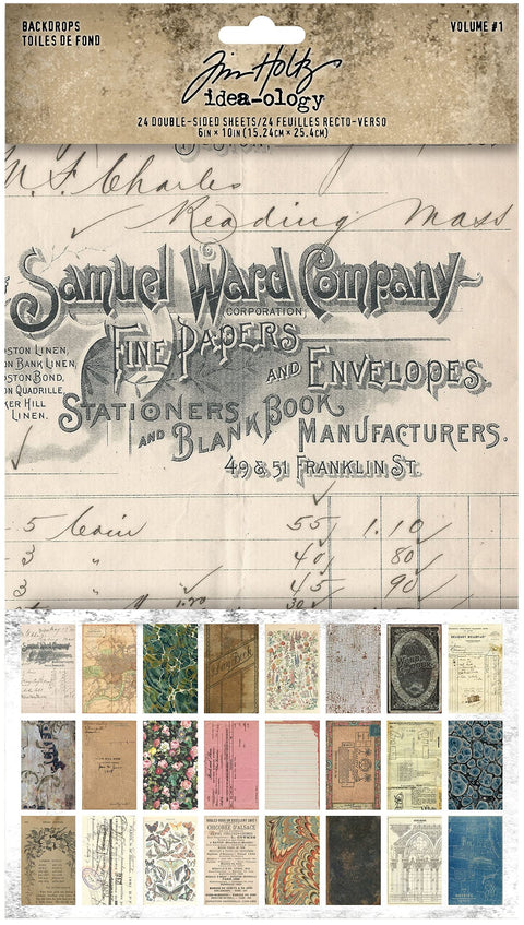 Tim Holtz Backdrops 1 Craft and Hobby, Volume #1 24