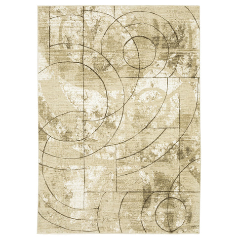 Oriental Weavers Reed Area Rug - RE10A - 9'10" x 12'10" - in Beige/Brown - Modern Style, Stain Resistant, Family and Pet Friendly, Family, Dining, Living Room Rug