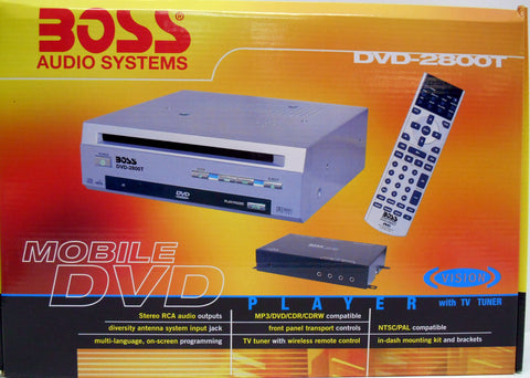 Boss Audio DVD2800T Mobile DVD Player with TV Tuner