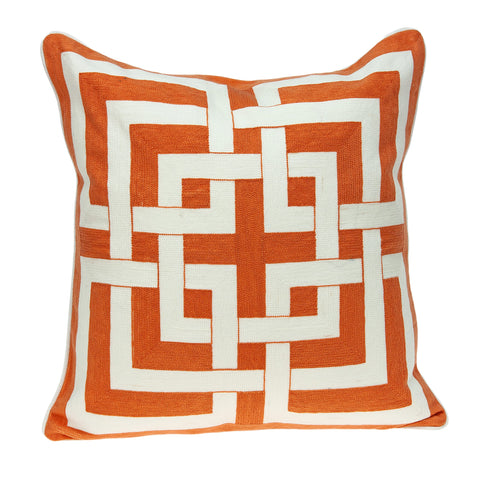 Parkland Collection Simbel Orange Throw Pillow