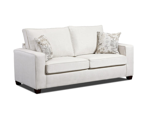 American Furniture Classics Relay Linen Sofa with Two Throw Pillows