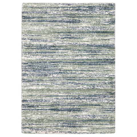 Oriental Weavers Galileo Area Rug - GAL06-2' x 3' - in Blue/Green - Modern Industrial Style, Stain Resistant, Family and Pet Friendly, Entryway, Bathroom Accent Rug