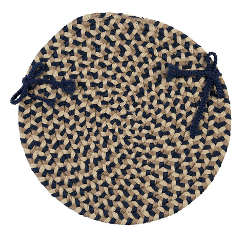 Burmingham Chair Pad, Blue Crest