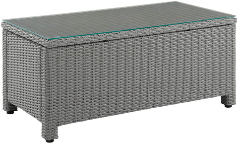 Bradenton Wicker Outdoor Coffee Table Gray