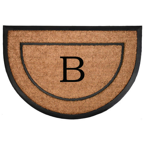 Home & More Calloway Mills The General Half-Circle Monogram Doormat, Letter (B, 24 X 36)