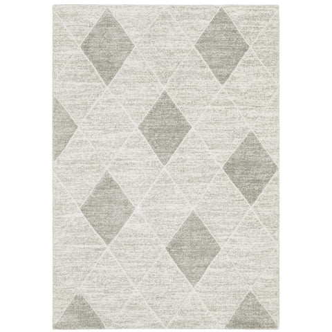 Oriental Weavers Cambria Area Rug - 005W2-9'10" x 12'10" - in Grey/Ivory - Modern Style, Stain Resistant, Family and Pet Friendly, Family, Dining, Living Room Rug