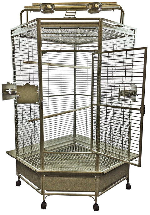 A&E Cage Co CC3232 Platinum Corner Bird Cage, 32"/Large