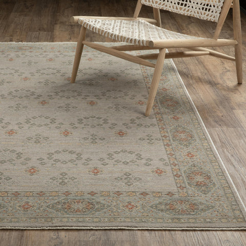 Oriental Weavers Keaton KEA09 - Machine-Woven Area Rug - 5'3" x 7'6" - in Beige/Brown - Traditional Style Bedroom, Bathroom, Entryway, Kitchen Rug