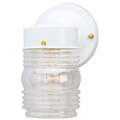 Westinghouse 6687800 Westinghouse #66878 White Jelly Jar Fixture, No Size