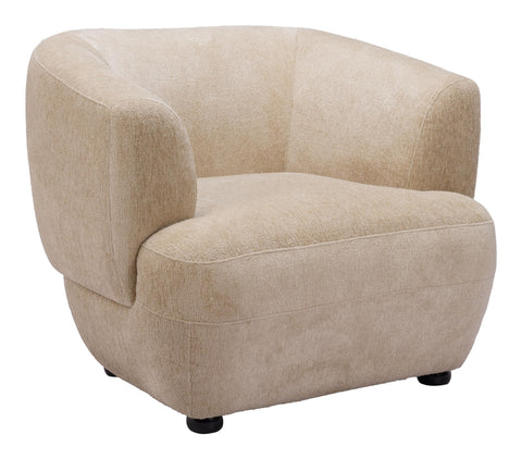 Zuo Bekker Accent Chair Golden Beige