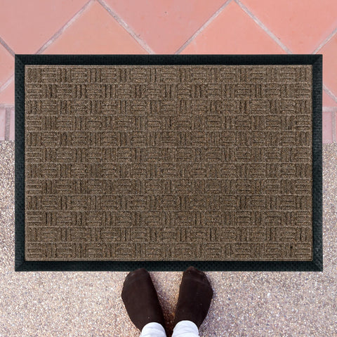 Doortex® Ribmat Entrance Mat, Brown - 36" x 60"