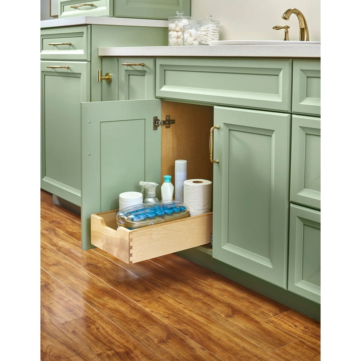 Wood Base Cabinet Pull Out Drawers w/Soft Close