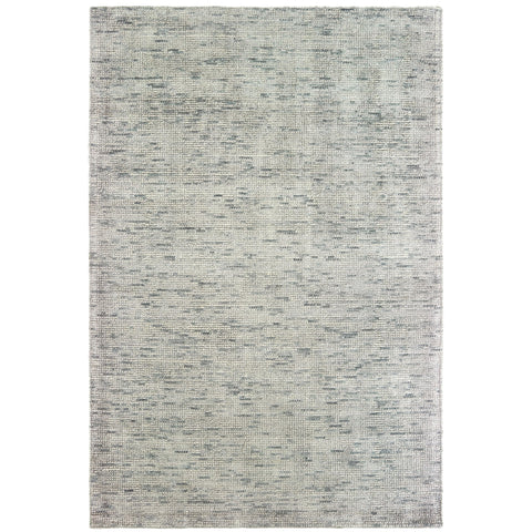 Oriental Weavers Lucent Hand-Made Wool Blend Area Rug - 45905-8' x 10' - in Solid Grey - Modern Style, Hand-Made Wool and Viscose Rugs, Dining, Living Room Rug
