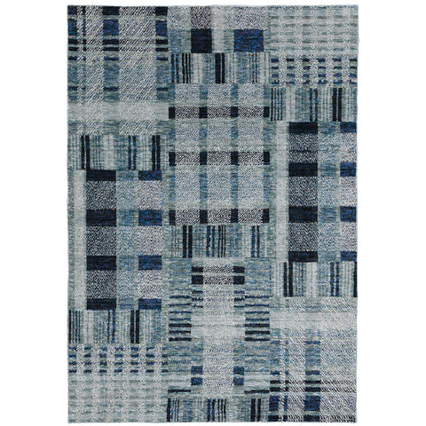 Oriental Weavers Atlas Area Rug - 752B0-10' x 13'2" - in Blue - Modern Style, Stain Resistant, Family and Pet Friendly, Family, Dining, Living Room Rug