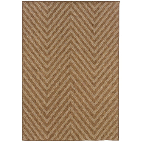 Oriental Weavers Machine Woven Area Rug in Light Tan (3 ft. 9 in. L x 1 ft. 9 in. W)