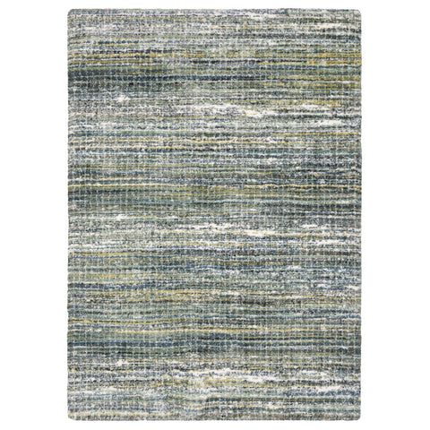 Oriental Weavers Galileo Area Rug - GAL07-2' x 3' - in Green/Blue - Modern Industrial Style, Stain Resistant, Family and Pet Friendly, Entryway, Bathroom Accent Rug
