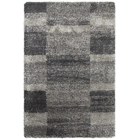Oriental Weavers Henderson Shag Area Rug - 531Z1-9'10" x 12'10" - in Grey/Charcoal - Plush Soft Shag, Modern Style, Stain Resistant, Cushion Feel, Family, Dining, Living Room Rug