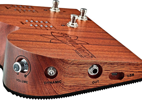 Ortega Guitars Stomp Box Series Guitar Looper Effects Pedal w/Built-in Percussion Samples, USB, Brown (QUANTUMLOOP)