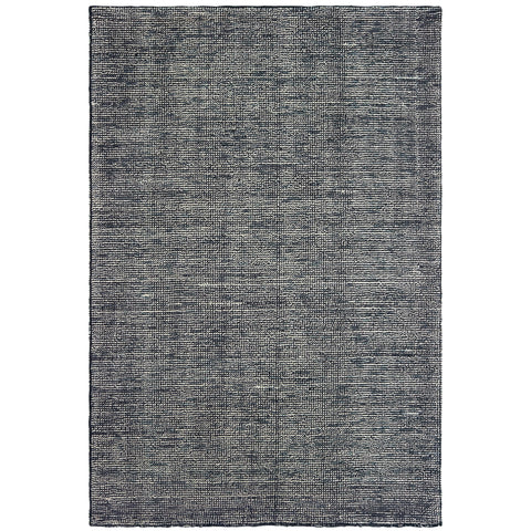Oriental Weavers Lucent Hand-Made Wool Blend Area Rug - 45904-6' x 9' - in Charcoal - Modern Style, Hand-Made Wool and Viscose Rugs, Dining, Living Room Rug