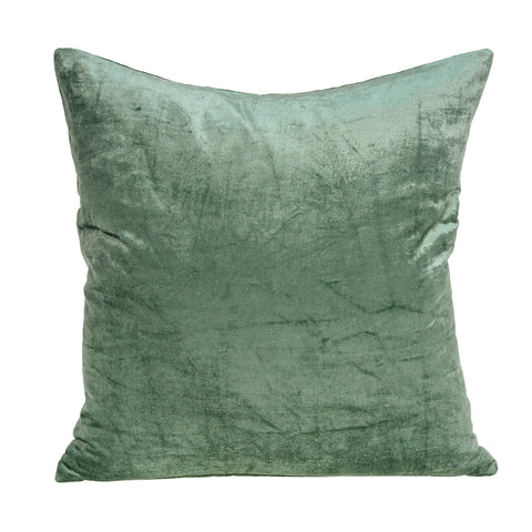 Parkland Collection Charlotte Green Solid 18" x 18" Throw Pillow