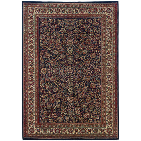 Oriental Weavers Ariana Area Rug - 113B2-10' x 12'7" - in Blue/Red - Vintage Inspired, Stain Resistant, Family and Pet Friendly, Family, Dining, Living Room Rug