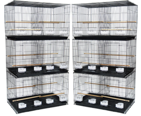 YML Small Breeding Cages, Pack of 6, Black
