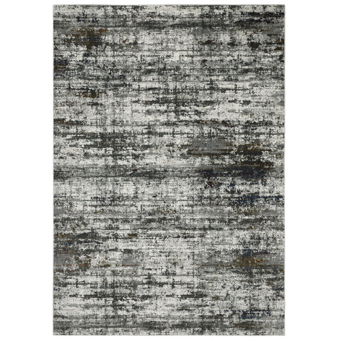 Oriental Weavers Gemini Area Rug - 4151U - 9'10" x 12'10" - in Charcoal/Grey - Modern Style, Stain Resistant, Family and Pet Friendly, Family, Dining, Living Room Rug
