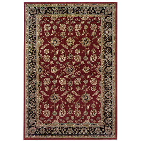 Oriental Weavers Ariana Area Rug - 271C3-4' x 6" - in Red/Black - Vintage Inspired, Stain Resistant, Family and Pet Friendly, Entrway, Bedroom Rug