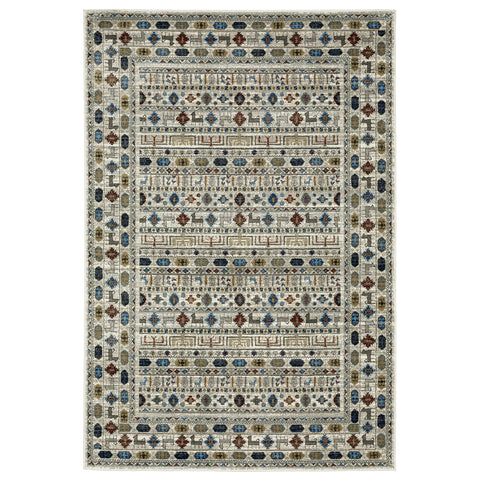Oriental Weavers Venice Area Rug - 248W8-7'10" x 10' - in Ivory/Multi - Vintage Bohemian Style, Stain Resistant, Family and Pet Friendly, Dining, Living Room Rug