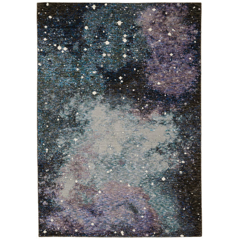 Oriental Weavers Evolution Area Rug - 0958A - 10' x 13'2" - in Midnight/Purple - Modern Industrial Style, Stain Resistant, Family and Pet Friendly, Family, Dining, Living Room Rug