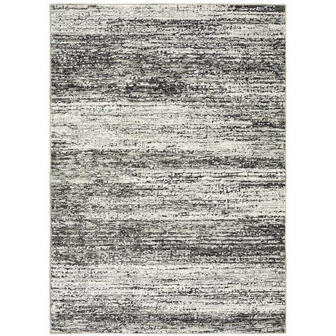 Oriental Weavers Atlas Area Rug - 8037G - 10' x 13'2" - in Ash/Charcoal - Modern Abstract Style, Stain Resistant, Family and Pet Friendly, Family, Dining, Living Room Rug