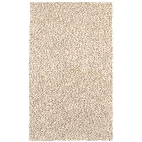 Oriental Weavers Heavenly Hand-Made Shag Area Rug - 73401-8' x 11' - in Solid Tan - Plush Soft Shag, Modern Style, Hand-Made, Stain Resistant, Dining, Living Room Rug