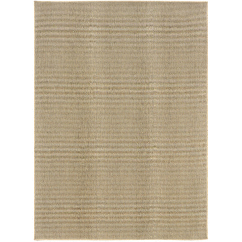 Oriental Weavers Outdoor Sand Polypropylene Solid Machine-Woven Area Rug