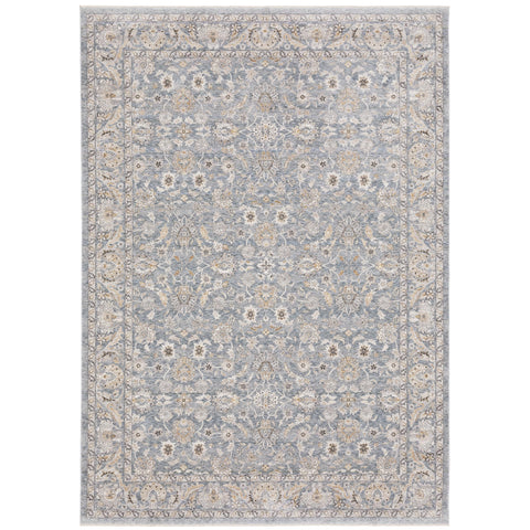 Oriental Weavers Maharaja Area Rug - 070E1-7'10" x 10'10" - in Blue/Ivory - Vintage Inspired, Stain Resistant, Family and Pet Friendly, Dining, Living Room Rug