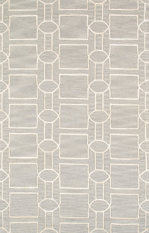 Pasargad Home Transitiona Collection Vsilk & Wool Area Rug, Hand-Tufted Construction Rugs for Living Room, Bedroom, Luxury Room - 5' 0" X 8' 0", L. Green/Ivory