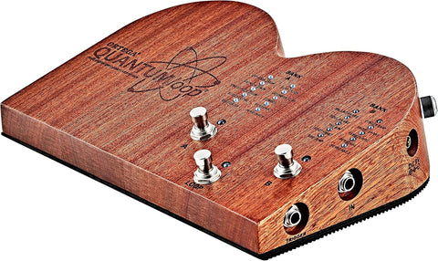 Ortega Guitars Stomp Box Series Guitar Looper Effects Pedal w/Built-in Percussion Samples, USB, Brown (QUANTUMLOOP)