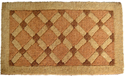 Imports Decor Coir Doormat, Cross Board, 18-Inch by 47-Inch
