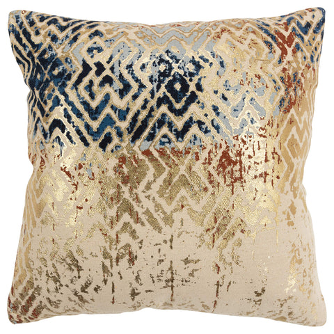 Rizzy Home Geometric 20" x 20" Down Filled Pillow with Cotton Cover-Multi