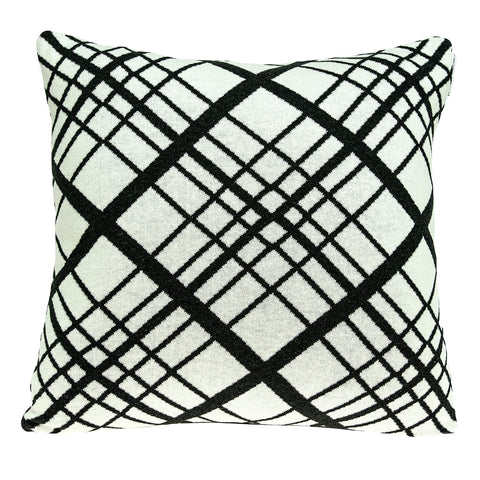 Parkland Collection Misa Black and White 20" x 20" Throw Pillow