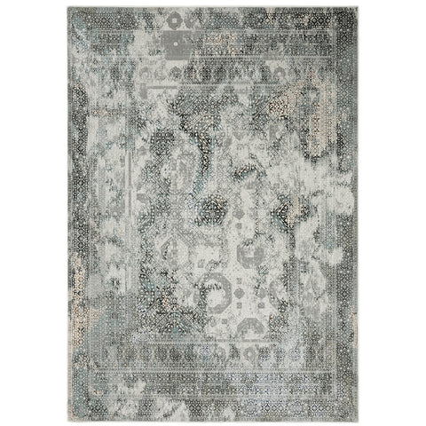 Oriental Weavers Gemini Area Rug - 4153F - 9'10" x 12'10" - in Grey/Multi - Modern Style, Stain Resistant, Family and Pet Friendly, Family, Dining, Living Room Rug