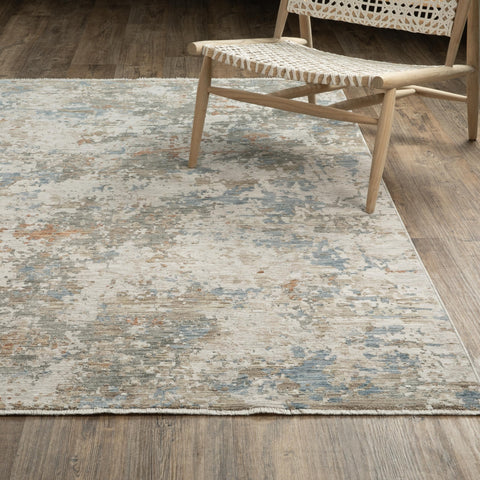 Oriental Weavers Soho Machine Woven Area Rug - SOH03-7'10" x 10'2" - in Beige/Multi - Contemporary Style Dining Room, Living Room, Family Room Rug