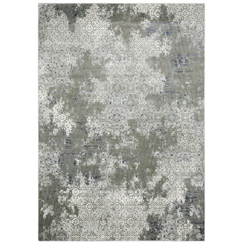 Oriental Weavers Gemini Area Rug - 002H2-9'10" x 12'10" - in Ivory/Grey - Modern Style, Stain Resistant, Family and Pet Friendly, Family, Dining, Living Room Rug